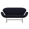 Fritz Hansen Swan Sofa 2 Seater, Silver Grey/Divina Md Navy Dark