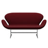 Fritz Hansen Swan™ Sofa 2 Seater, Silver Grey/Fame Bordeaux (64058)
