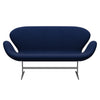 Fritz Hansen Swan Sofa 2 Seater, Silver Grey/Fame Dark Blue (66071)