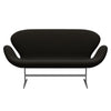 Fritz Hansen Swan Sofa 2 Seater, Silver Grey/Fame Dark