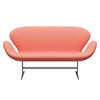 Fritz Hansen Svanesofa 2-Personers, Silver Grey/Fame Lys Pink