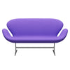 Fritz Hansen Swan Sofa 2 Seater, Silver Grey/Fame Violet Light