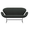 Fritz Hansen Swan™ Sofa 2 Seater, Silver Grey/Fiord Black Multicoloured