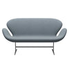 Fritz Hansen Swan™ Sofa 2 Seater, Silver Grey/Fiord Blue/Grey