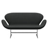 Fritz Hansen Swan™ Sofa 2 Seater, Silver Grey/Fiord Charcoal Grey