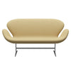 Fritz Hansen Swan™ Sofa 2 Seater, Silver Grey/Fiord Fine Yellow