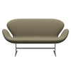 Fritz Hansen Swan™ Sofa 2 Seater, Silver Grey/Fiord Olive Green/Stone