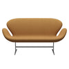 Fritz Hansen Swan™ Sofa 2 Seater, Silver Grey/Fiord Orange