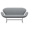 Fritz Hansen Swan Sofa 2 Seater, Silver Grey/Steelcut Light Grey