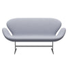 Fritz Hansen Swan Sofa 2 Seater, Silver Grey/Steelcut Mouse Grey