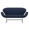 Fritz Hansen Swan Sofa 2 Seater, Silver Grey/Steelcut Royal Blue