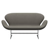 Fritz Hansen Swan Sofa 2 Seater, Silver Grey/Steelcut Trio Light Brown