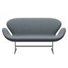 Fritz Hansen Swan Sofa 2 Seater, Silver Grey/Sunniva Soft Blue