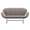 Fritz Hansen Swan Sofa 2 Seater, Silver Grey/Tonus Dusty Sand