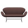 Fritz Hansen Swan Sofa 2 Seater, Silver Grey/Tonus Violet Grey