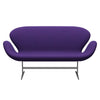 Fritz Hansen Swan Sofa 2 Seater, Silver Grey/Tonus Violet