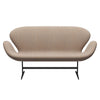 Fritz Hansen Swan Sofa 2 Seater, Warm Graphite/Canvas Sand