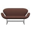 Fritz Hansen Swan Sofa 2 Seater, Warm Graphite/Capture Brown/Light Pink