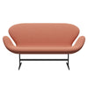 Fritz Hansen Swan™ Sofa 2 Seater, Warm Graphite/Capture Burnt Orange