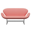 Fritz Hansen Swan™ Sofa 2 Seater, Warm Graphite/Capture Coral