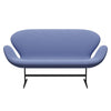 Fritz Hansen Swan Sofa 2 Seater, Warm Graphite/Capture Light Blue (4901)