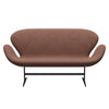 Fritz Hansen Swan™ Sofa 2 Seater, Warm Graphite/Christianshavn Beige/Orange