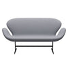 Fritz Hansen Swan Sofa 2 Seater, Warm Graphite/Christianshavn Light Grey Plain