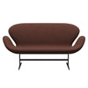 Fritz Hansen Swan™ Sofa 2 Seater, Warm Graphite/Christianshavn Orange Dark