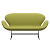 Fritz Hansen Swan™ Sofa 2 Seater, Warm Graphite/Comfort Beige/Green