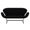 Fritz Hansen Swan™ Sofa 2 Seater, Warm Graphite/Comfort Black (00050)