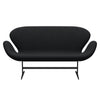 Fritz Hansen Swan™ Sofa 2 Seater, Warm Graphite/Comfort Black/Grey