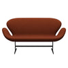 Fritz Hansen Swan™ Sofa 2 Seater, Warm Graphite/Comfort Dark Red (61018)