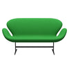 Fritz Hansen Swan Sofa 2 Seater, Warm Graphite/Comfort Green (68003)