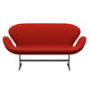 Fritz Hansen Swan™ Sofa 2 Seater, Warm Graphite/Comfort Red (00026)