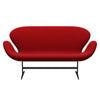 Fritz Hansen Swan™ Sofa 2 Seater, Warm Graphite/Comfort Red (01414)