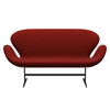 Fritz Hansen Swan™ Sofa 2 Seater, Warm Graphite/Comfort Rust Red (00028)