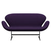 Fritz Hansen Swan™ Sofa 2 Seater, Warm Graphite/Comfort Violet Dark