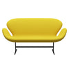 Fritz Hansen Swan™ Sofa 2 Seater, Warm Graphite/Comfort Yellow (62003)