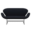 Fritz Hansen Swan Sofa 2 Seater, Warm Graphite/Diablo Dark Blue