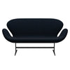 Fritz Hansen Swan Sofa 2 Seater, Warm Graphite/Divina Dark Blue