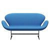 Fritz Hansen Swan Sofa 2 Seater, Warm Graphite/Divina Light Blue (742)