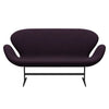 Fritz Hansen Svanesofa 2-Personers, Warm Graphite/Divina Md Aubergine