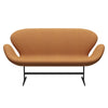 Fritz Hansen Swan Sofa 2 Seater, Warm Graphite/Divina Md Carrot