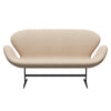 Fritz Hansen Swan Sofa 2 Seater, Warm Graphite/Divina Md Crème