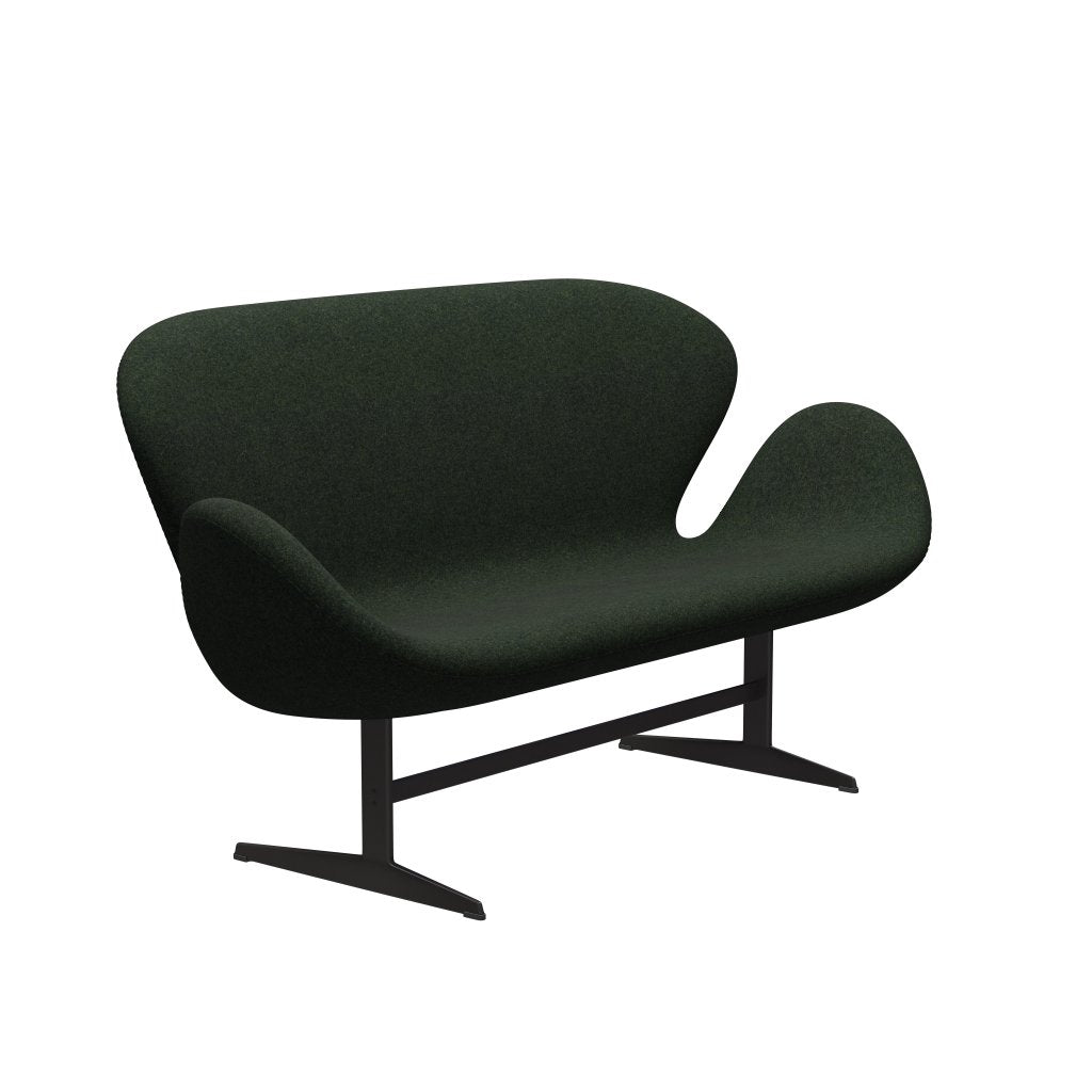 Fritz Hansen Svanesofa 2-Personers, Warm Graphite/Divina Md Mossgreen