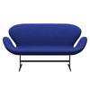 Fritz Hansen Swan Sofa 2 Seater, Warm Graphite/Divina Melange Blue