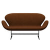 Fritz Hansen Swan™ Sofa 2 Seater, Warm Graphite/Divina Melange Burnt Orange