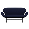 Fritz Hansen Swan Sofa 2 Seater, Warm Graphite/Divina Melange Dark Blue