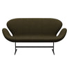 Fritz Hansen Swan Sofa 2 Seater, Warm Graphite/Divina Melange Dusty Olive