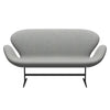 Fritz Hansen Swan Sofa 2 Seater, Warm Graphite/Divina Melange Light Grey